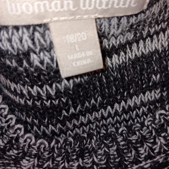 Woman Within Cold Shoulder Sweater nwot - Picture 4 of 8